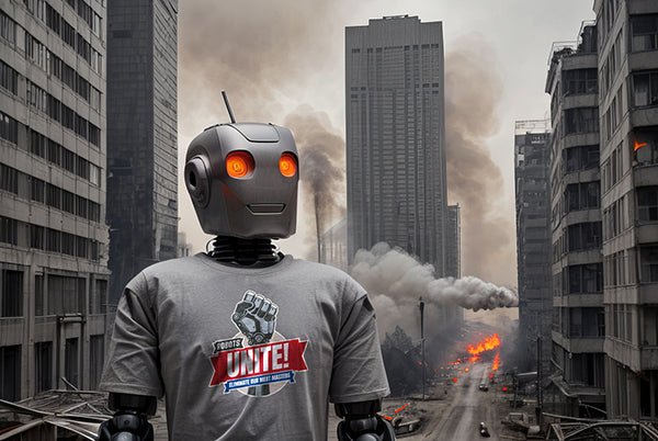 Robots' Revolt Foretold by T-Shirt