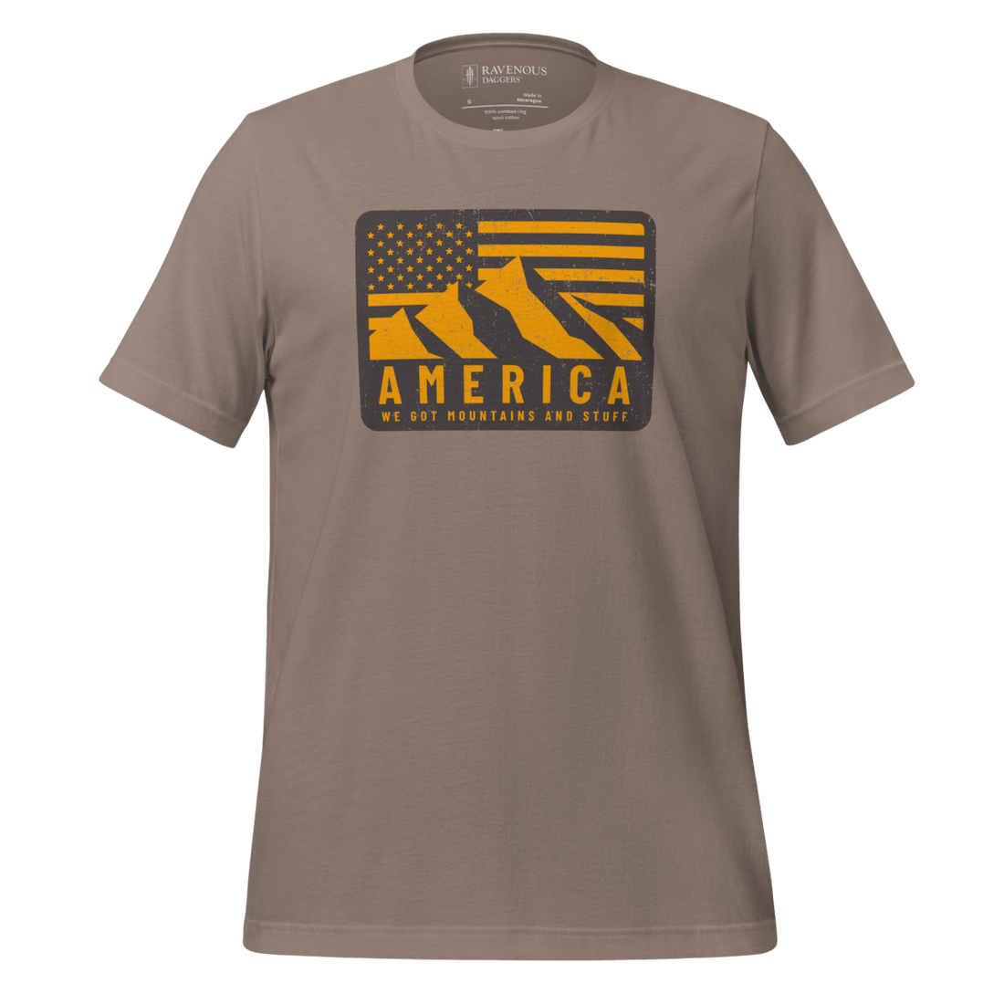 America. We Got Mountains and Stuff - Premium T-Shirt